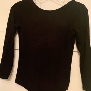 Highline Black long sleeve bodysuit